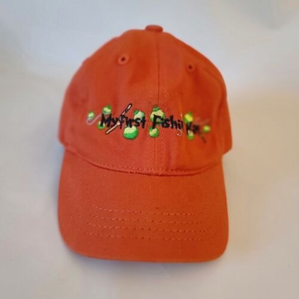 My First Fishing Hat Bass Pro Shops Infant Orange Baseball Ball Cap Hat